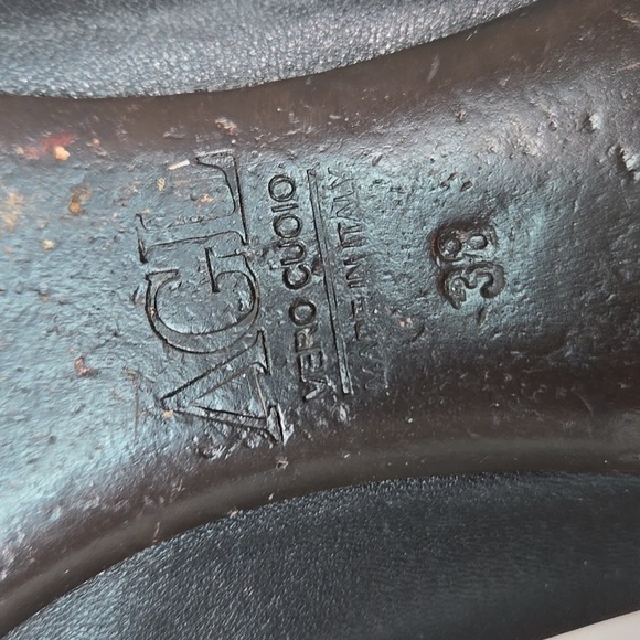 AGL Attilio Giusti Leombruni Women's Black Ballet Flats Leather Shoes 38/8 - Picture 13 of 14